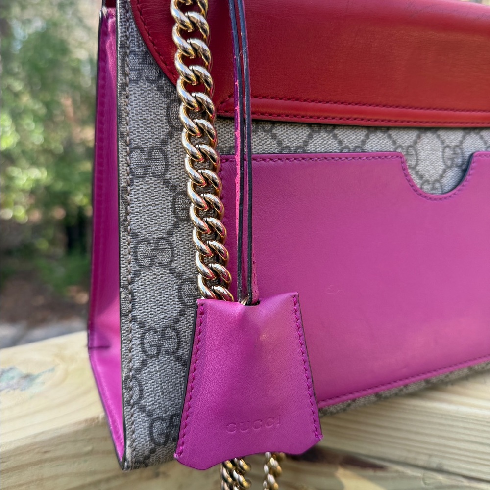 Gucci Supreme GG Tri Color Padlock Bag - Picture 8 of 11